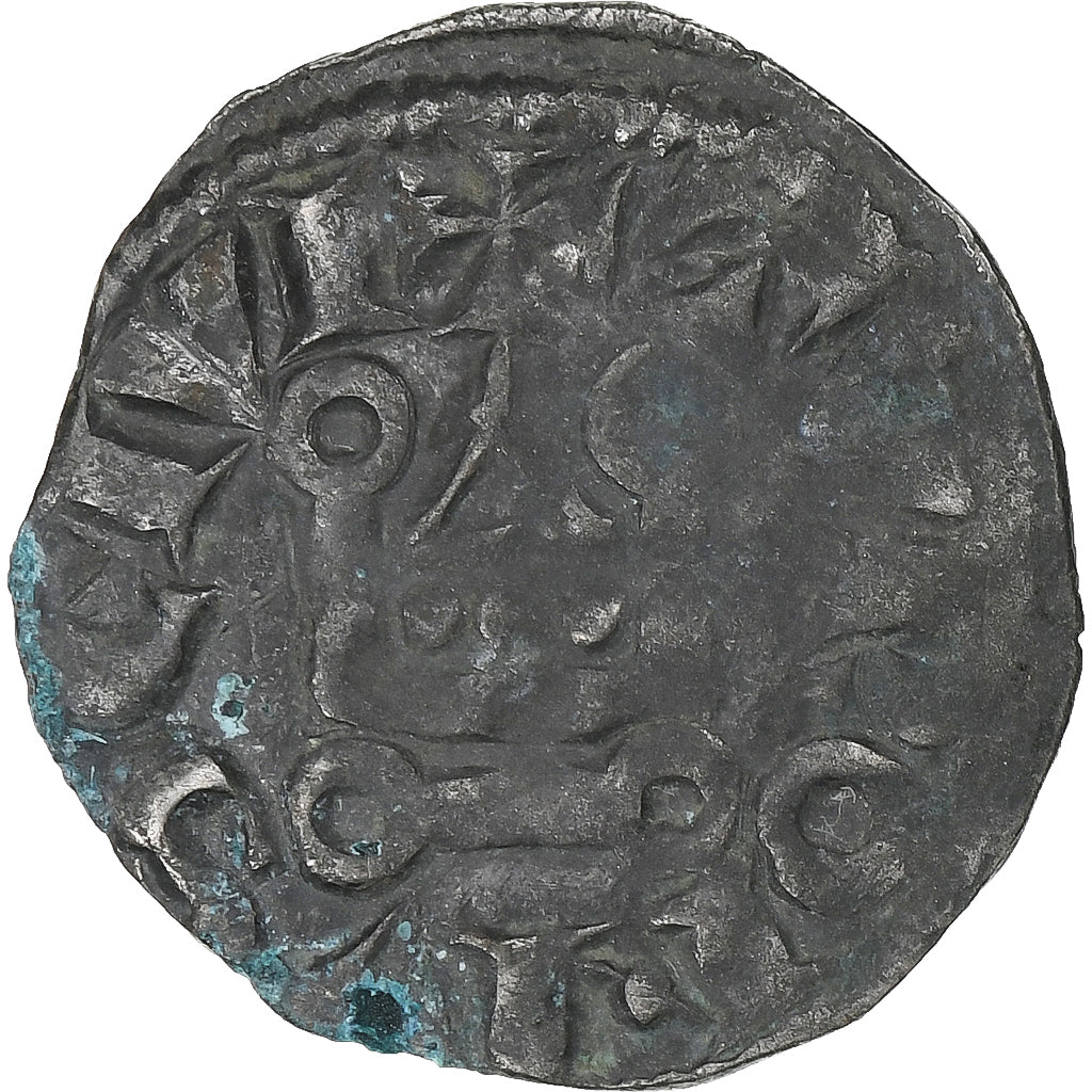 Francia, Louis VIII-IX, Denier Tournois, 1223-1244, Vellón, BC+, Duplessy:187