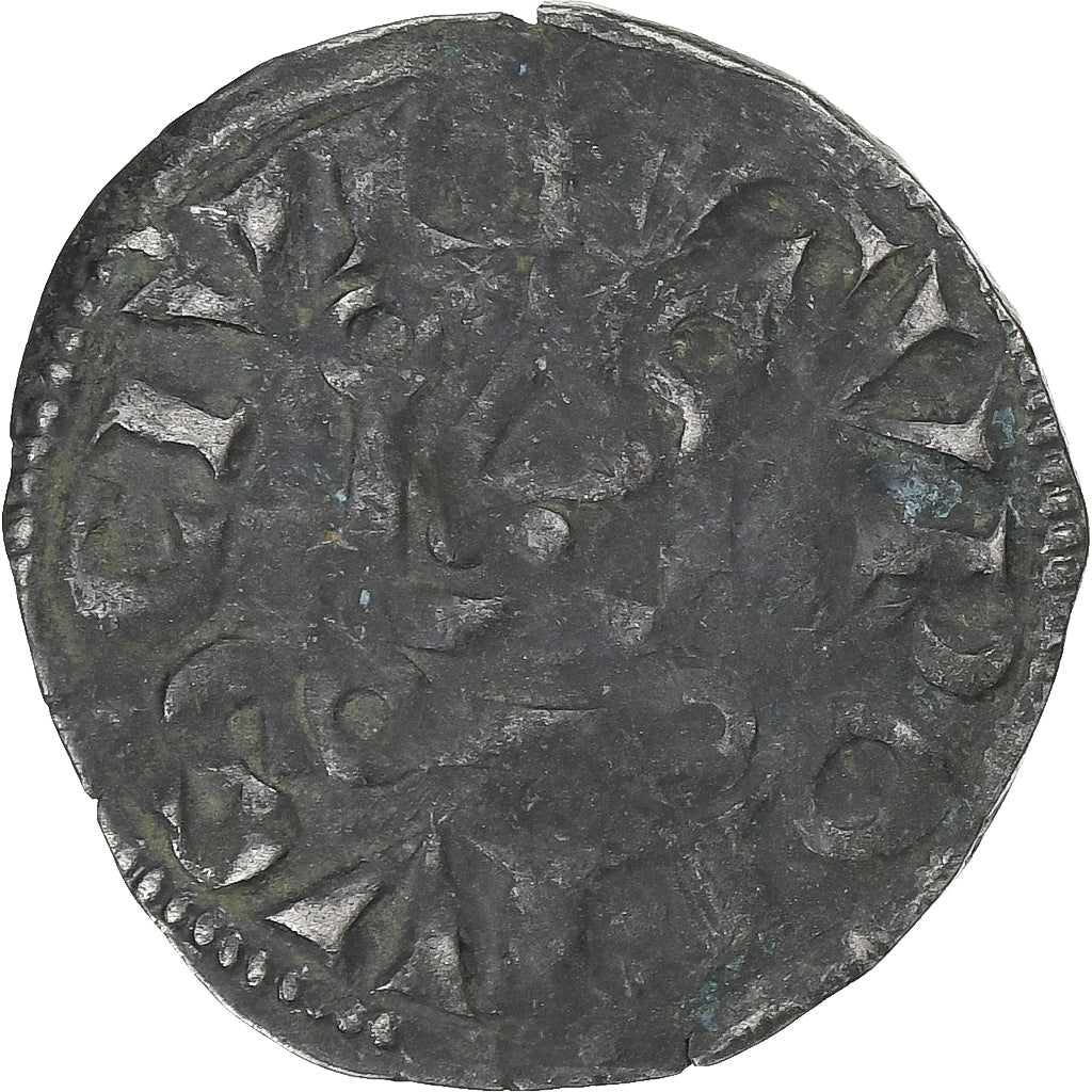 Francia, Louis VIII-IX, Denier Tournois, 1223-1244, Vellón, BC+, Duplessy:187