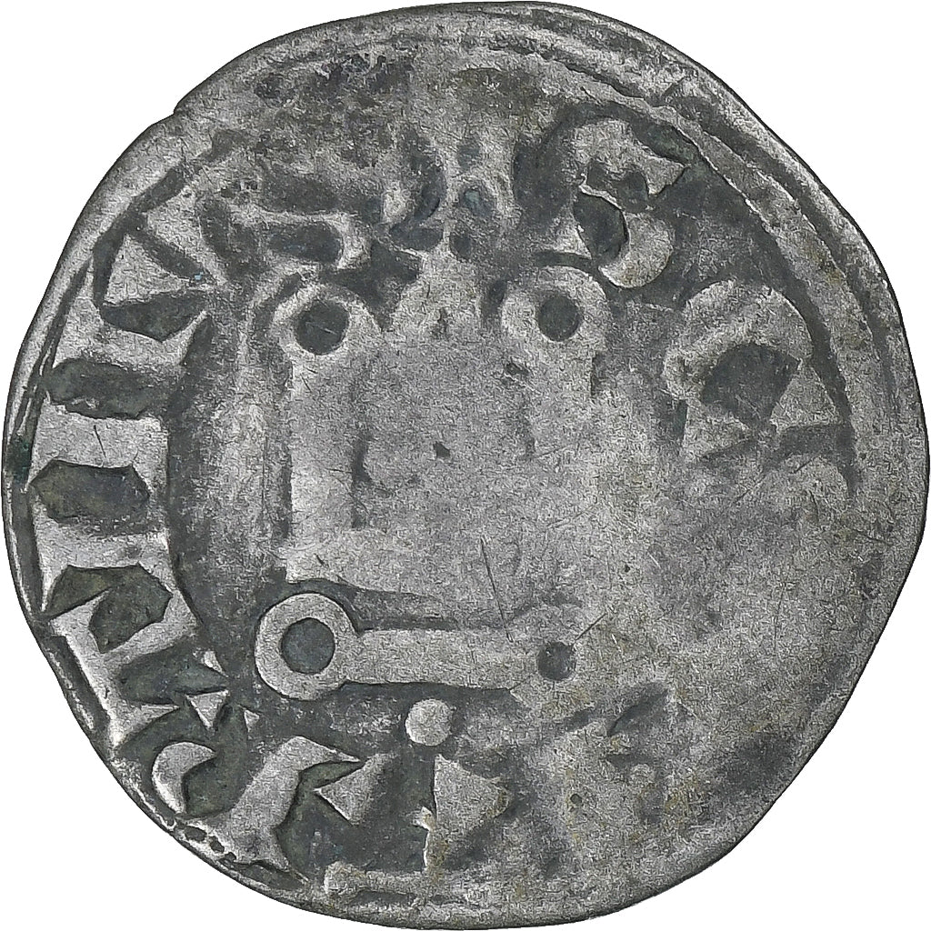 France, Philip II, Denier, 1180-1223, Saint-Martin de Tours, Silver, VF(20-25)