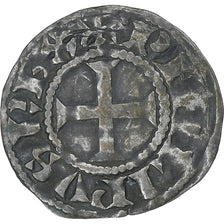 France, Philip II, Denier, 1180-1223, Saint-Martin de Tours, Silver, EF(40-45)