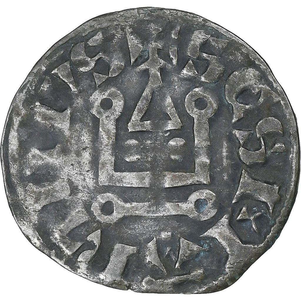 France, Philip II, Denier, 1180-1223, Saint-Martin de Tours, Silver, EF(40-45)