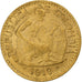 Colombia, 5 Pesos, 1919, Bogota, Gold, EF(40-45)