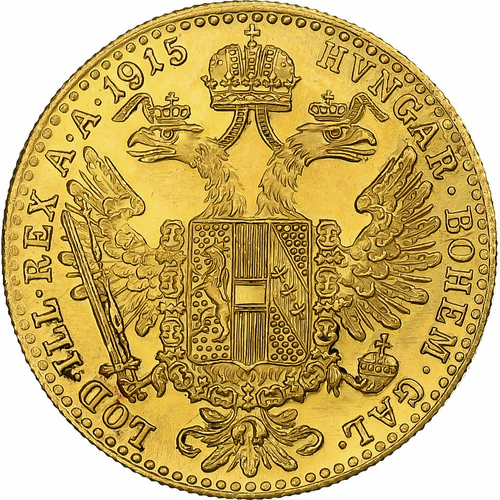 Austria, Franz Joseph I, Ducat, 1915, Vienna, Restrike, Gold, MS(64)