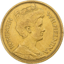Pays-Bas, Wilhelmina I, 5 Gulden, 1912, Utrecht, Or, SUP