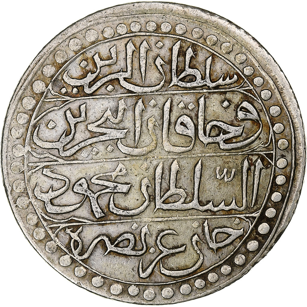Algerije, Mahmud II, Budju, 1825/AH1240, Zilver, PR