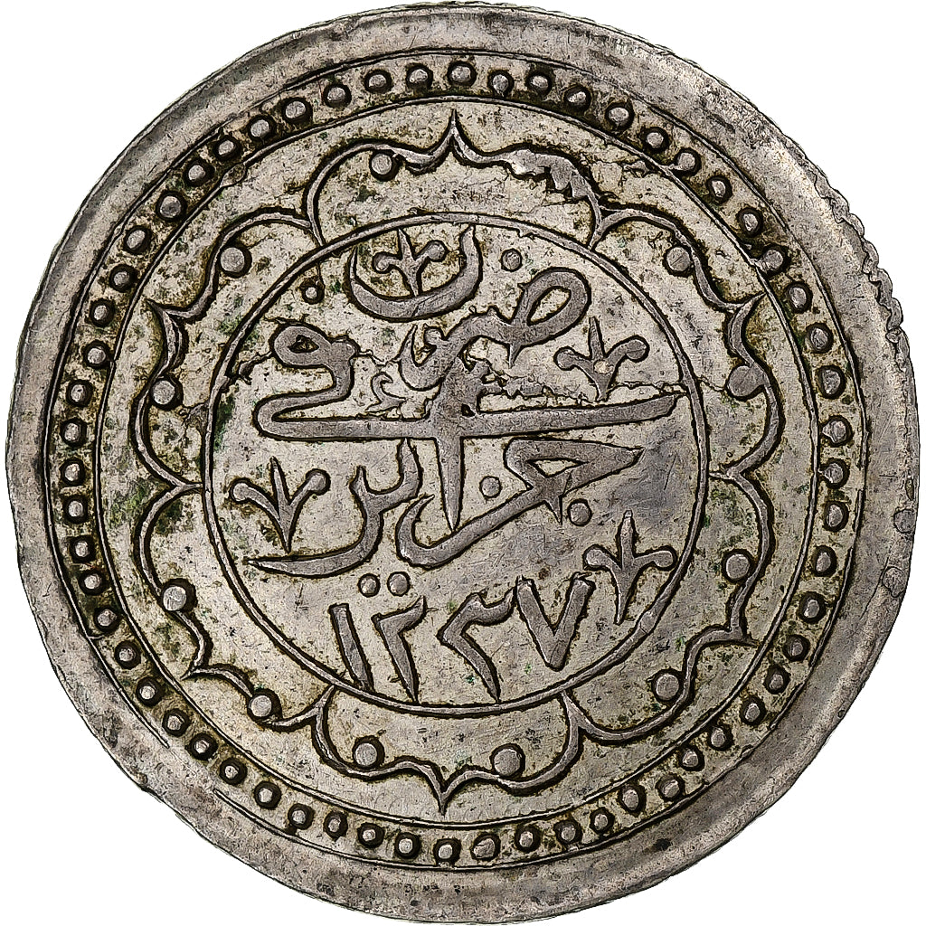 Algeria, Mahmud II, Budju, 1822/AH1237, Argento, SPL-