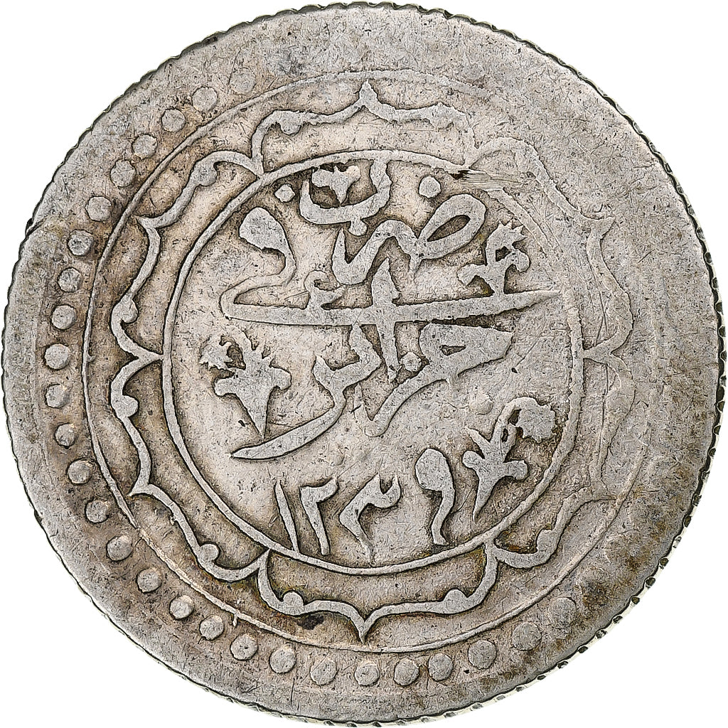 Algeria, Mahmud II, Budju, 1824/AH1239, Plata, MBC