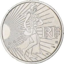 France, 10 Euro, Semeuse, 2009, MDP, Silver, MS(63)