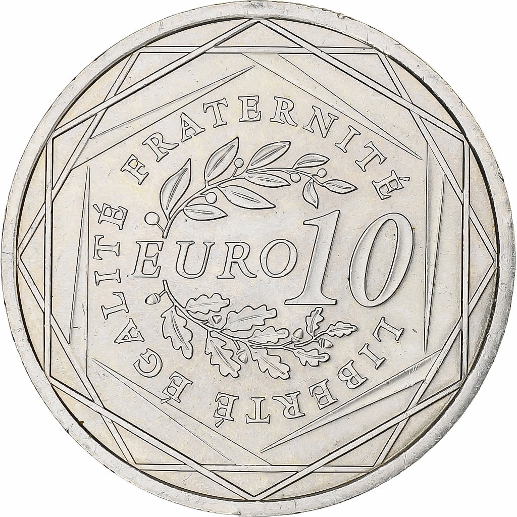 France, 10 Euro, Semeuse, 2009, MDP, Silver, MS(63)
