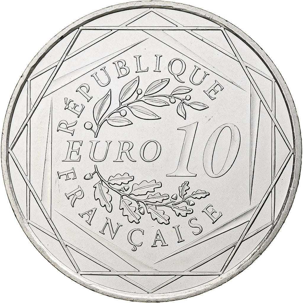 Francja, 10 Euro, Hercule, 2012, MDP, Srebro, MS(63)