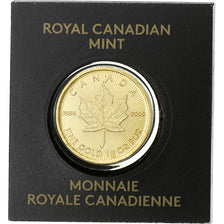 Canada, Elizabeth II, 50 Cents, Maple Leaf, 2017, Ottawa, Gold, MS(65-70)