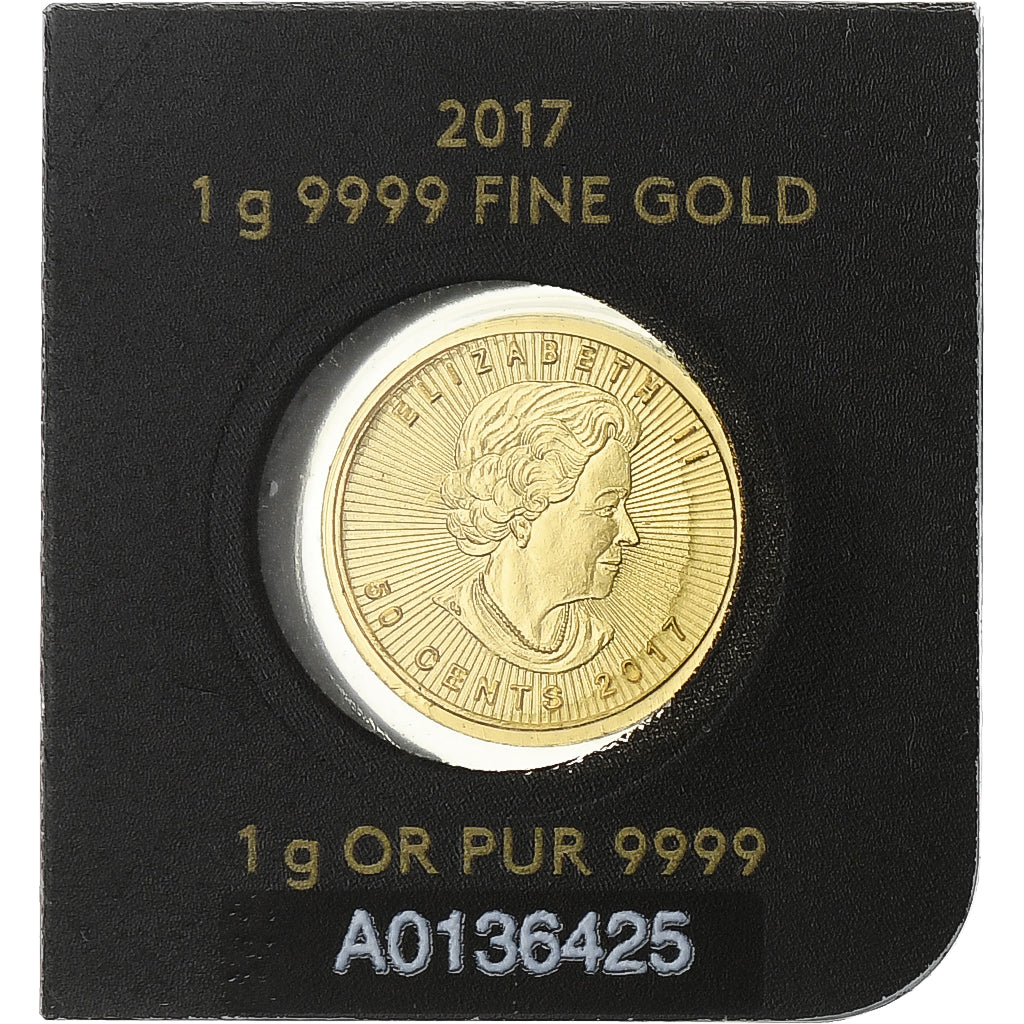 Canada, Elizabeth II, 50 Cents, Maple Leaf, 2017, Ottawa, Oro, FDC
