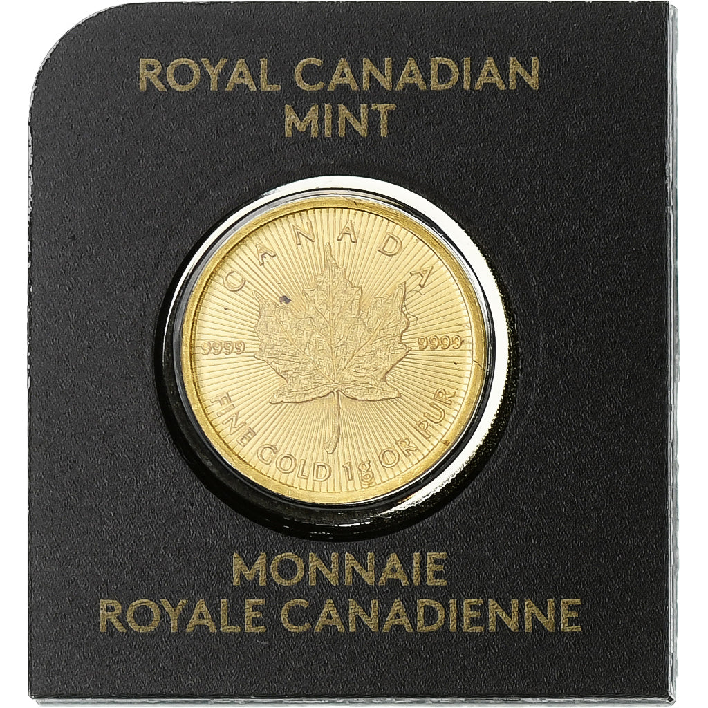Canada, Elizabeth II, 50 Cents, Maple Leaf, 2018, Ottawa, Gold, MS(65-70)