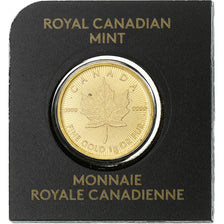 Canada, Elizabeth II, 50 Cents, Maple Leaf, 2018, Ottawa, Gold, MS(65-70)