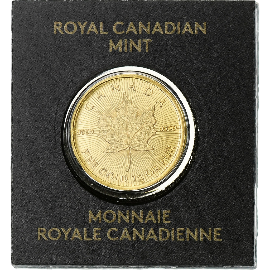 Canada, Elizabeth II, 50 Cents, Maple Leaf, 2018, Ottawa, Gold, MS(65-70)
