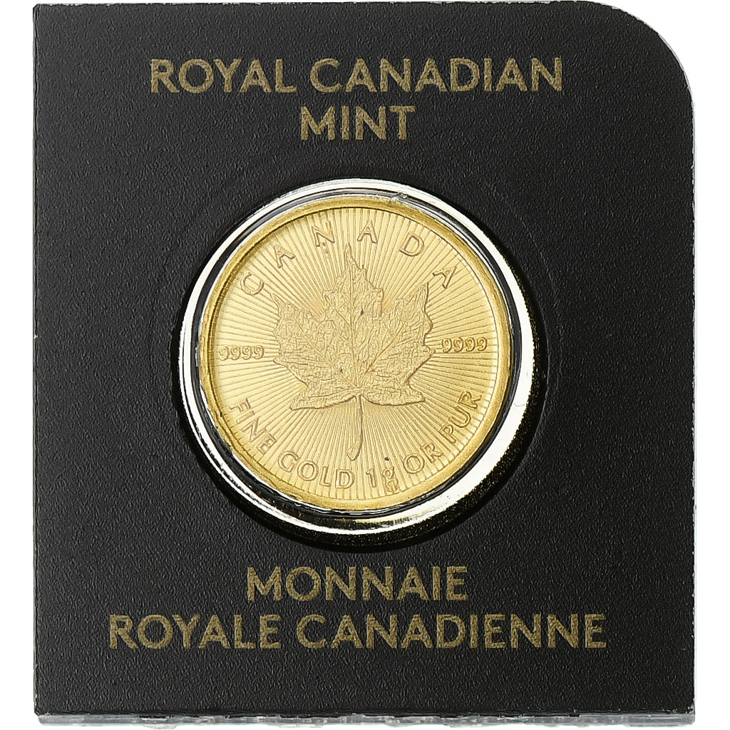 Canada, Elizabeth II, 50 Cents, Maple Leaf, 2018, Ottawa, Gold, MS(65-70)