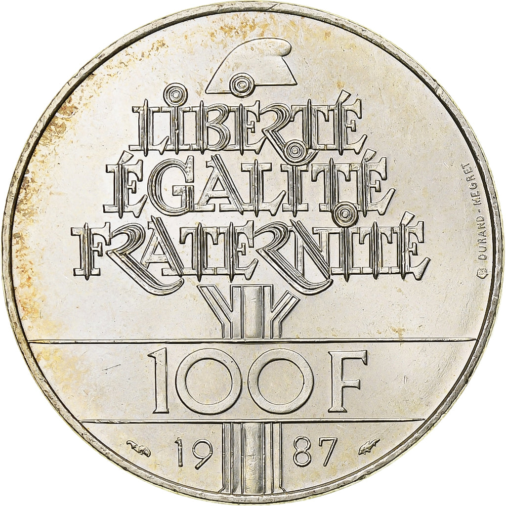 Francia, 100 Francs, La Fayette, 1987, MDP, Argento, SPL