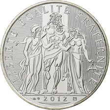 France, 10 Euro, Hercule, 2012, MDP, Silver, MS(64)