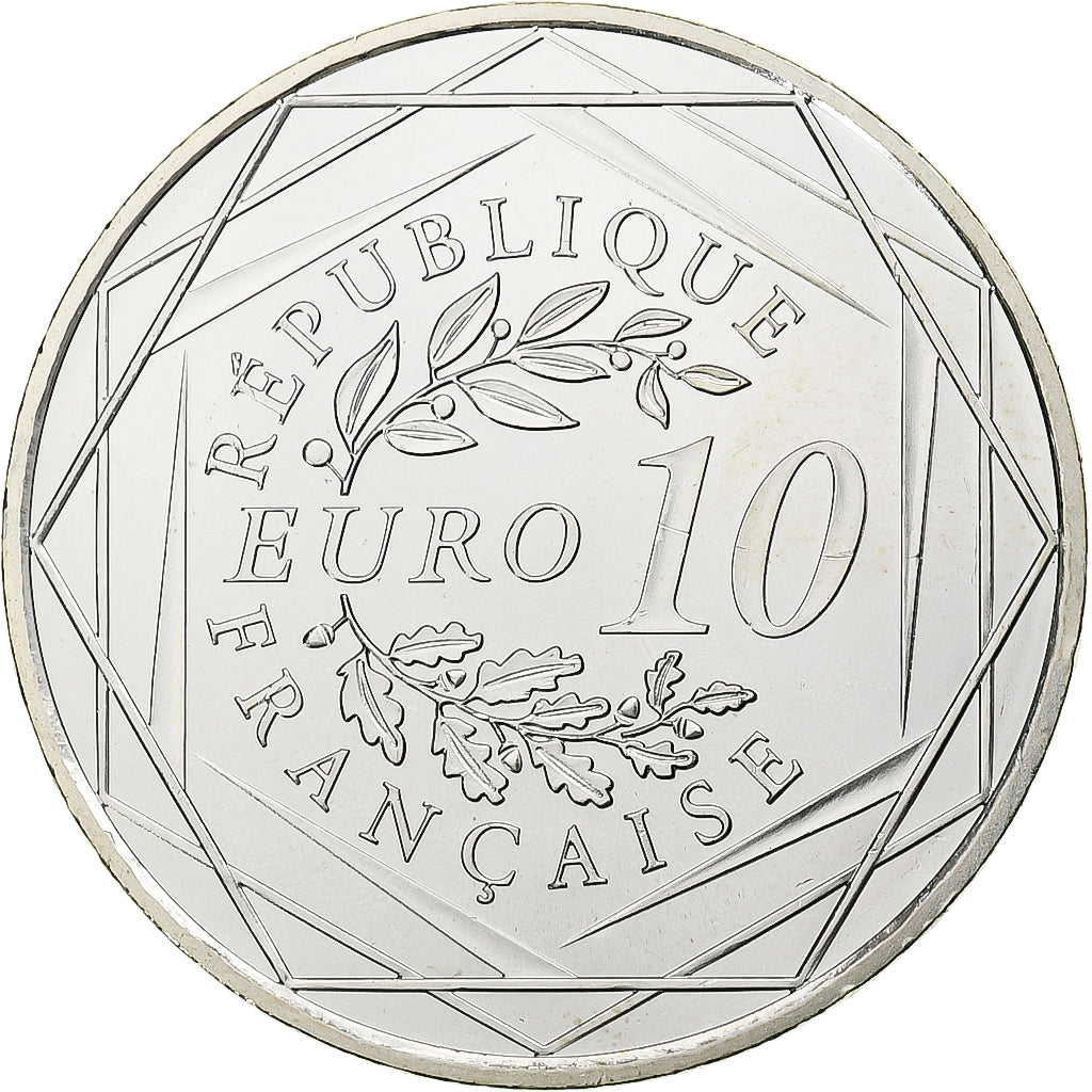 France, 10 Euro, Hercule, 2012, MDP, Silver, MS(64)