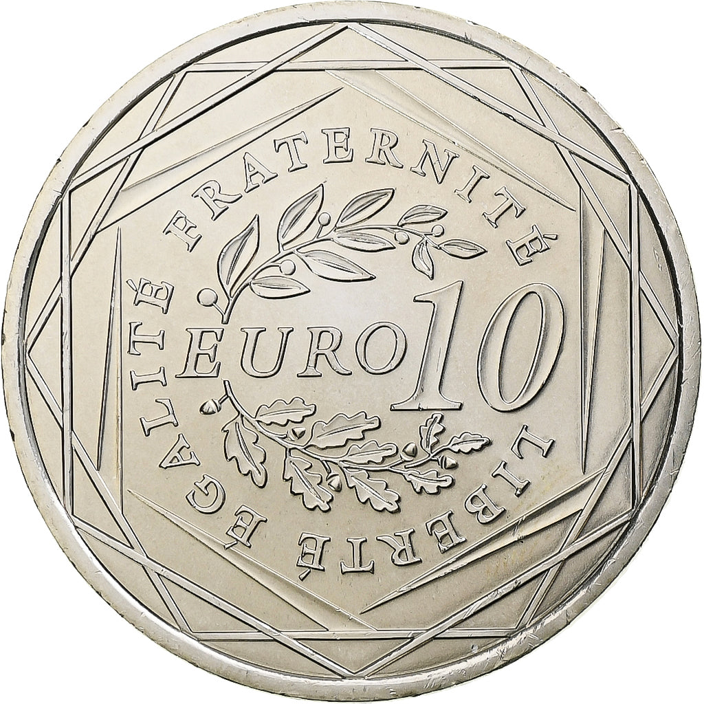 France, 10 Euro, Semeuse, 2009, MDP, Silver, MS(64)