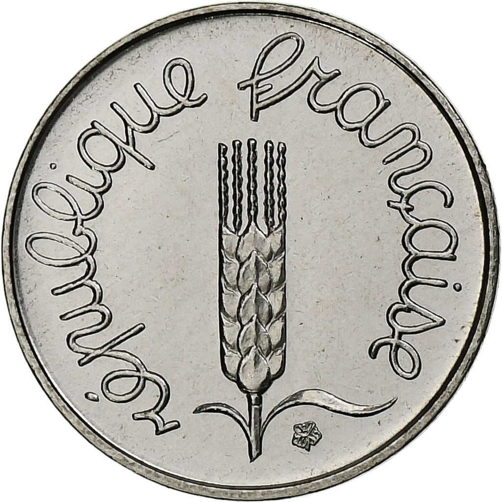 France, 1 Centime, Épi, 1980, MDP, FDC.BU, Stainless Steel, MS(65-70)