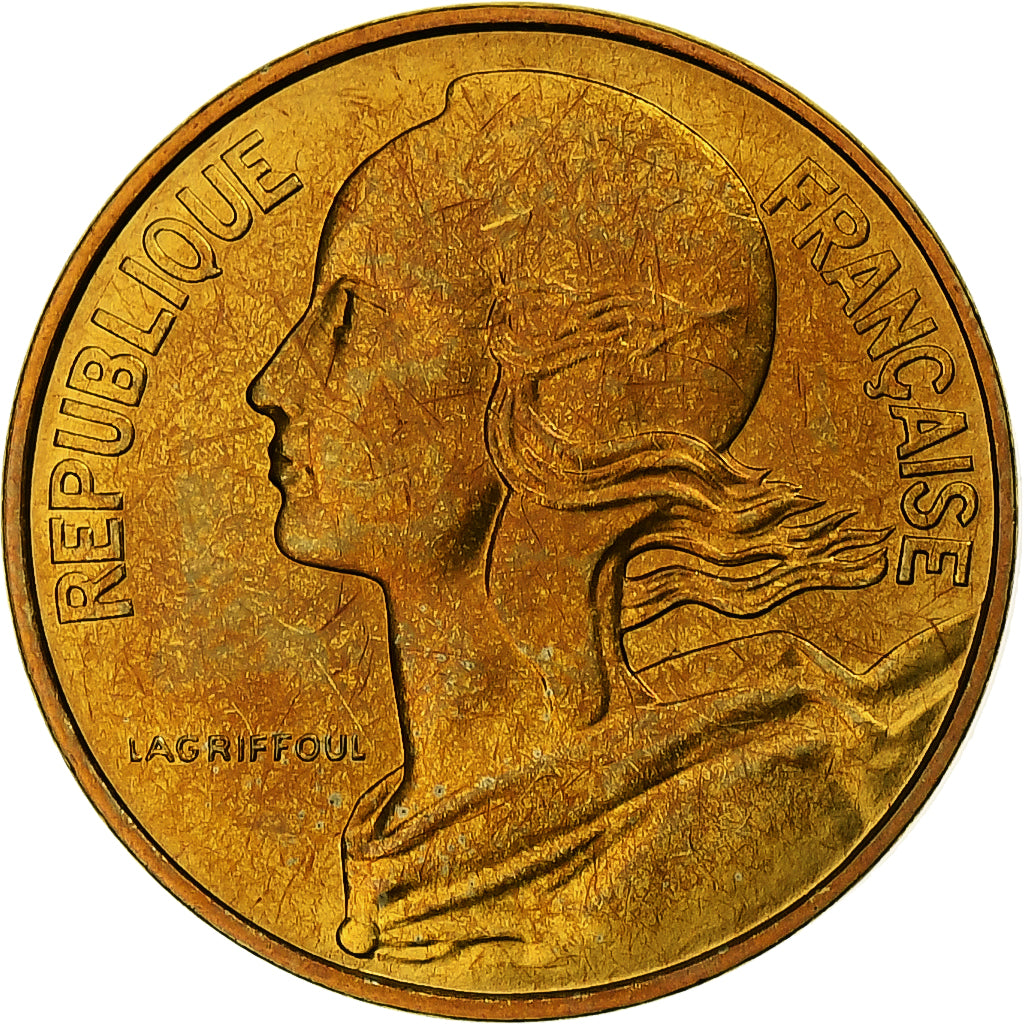 Frankrijk, 10 Centimes, Marianne, 1980, MDP, FDC.BU, Aluminum-Bronze, FDC