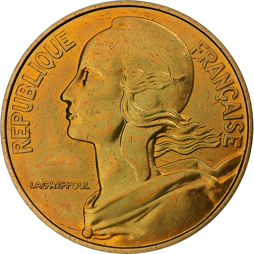 France, 20 Centimes, Marianne, 1980, MDP, FDC.BU, Bronze-Aluminium, FDC