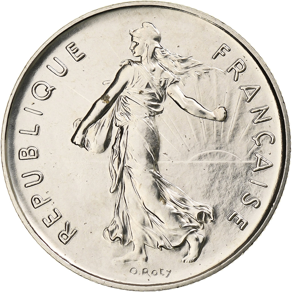 France, 5 Francs, Semeuse, 1980, MDP, série FDC, Nickel, MS(65-70)