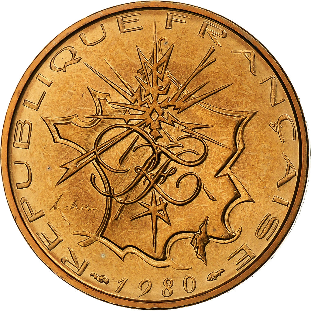 France, 10 Francs, Mathieu, 1980, MDP, FDC, tranche B, Copper-nickel, MS(65-70)