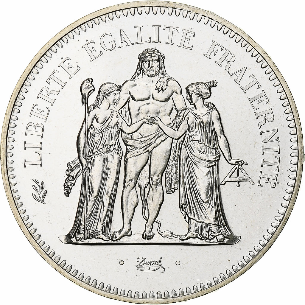 France, 50 Francs, Hercule, 1980, MDP, série FDC, Silver, MS(65-70)