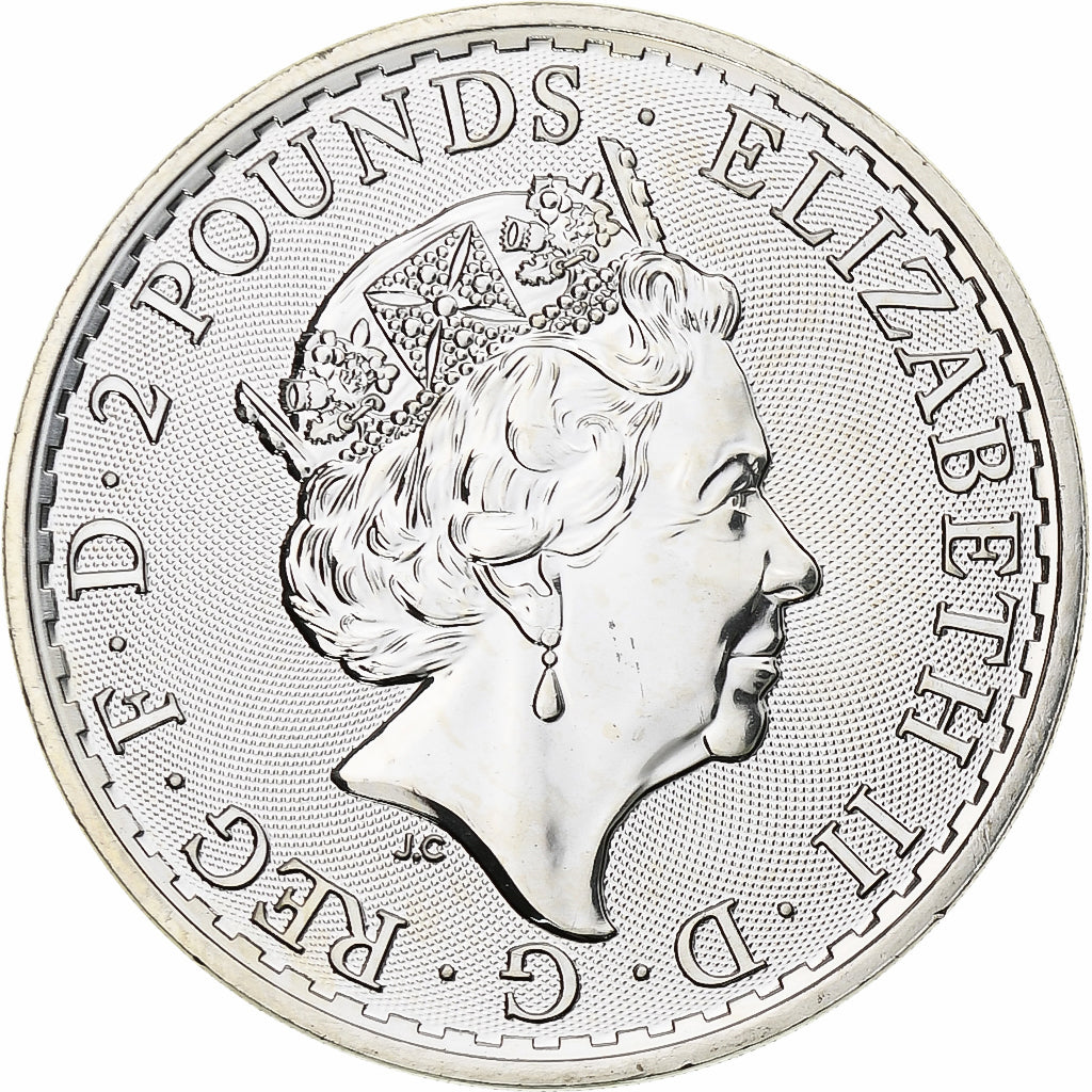 Great Britain, Elizabeth II, 2 Pounds - 1 Oz, Britannia, 2023, London, Silver