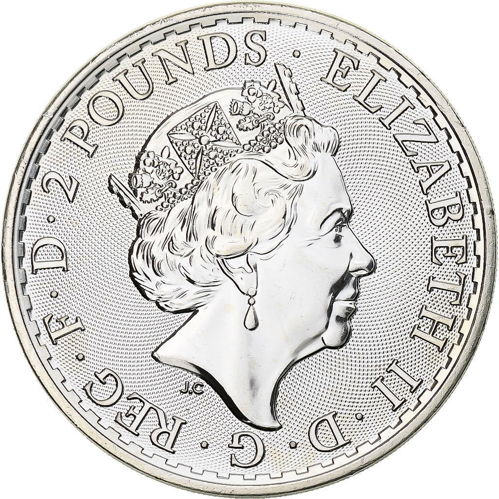 Great Britain, Elizabeth II, 2 Pounds - 1 Oz, Britannia, 2023, London, Silver