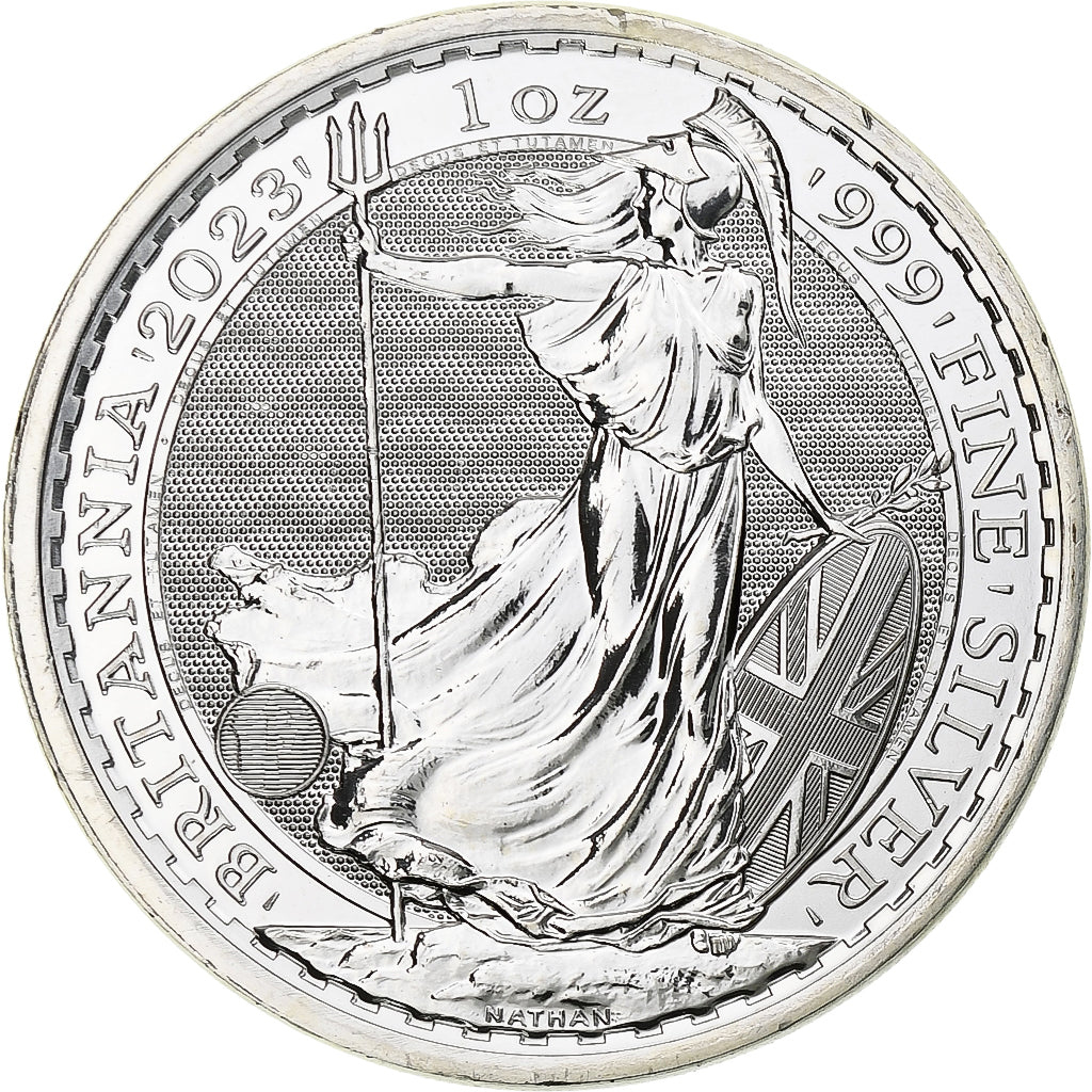 Great Britain, Elizabeth II, 2 Pounds - 1 Oz, Britannia, 2023, London, Silver