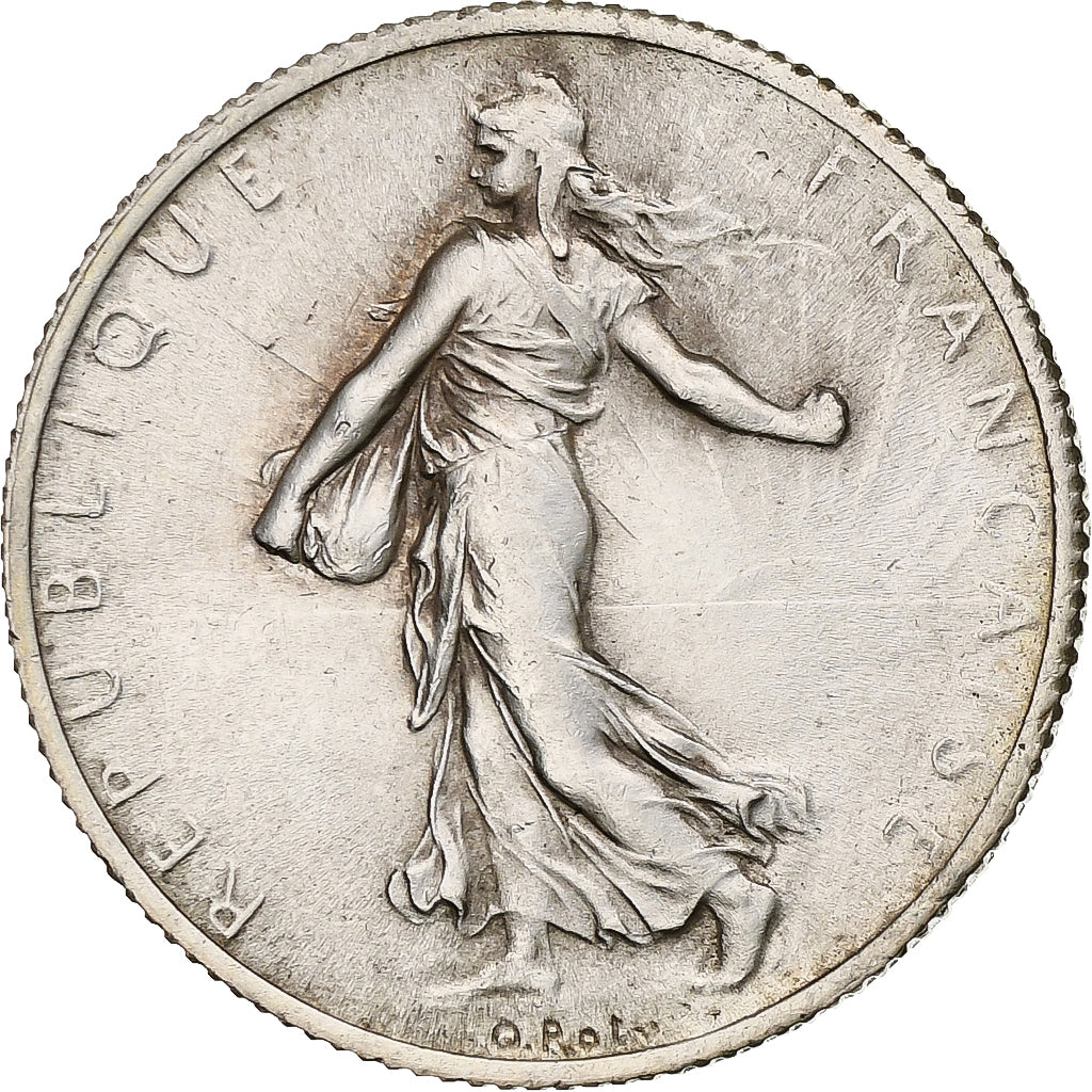 Francia, 2 Francs, Semeuse, 1914, Castelsarrasin, Plata, EBC, Gadoury:532