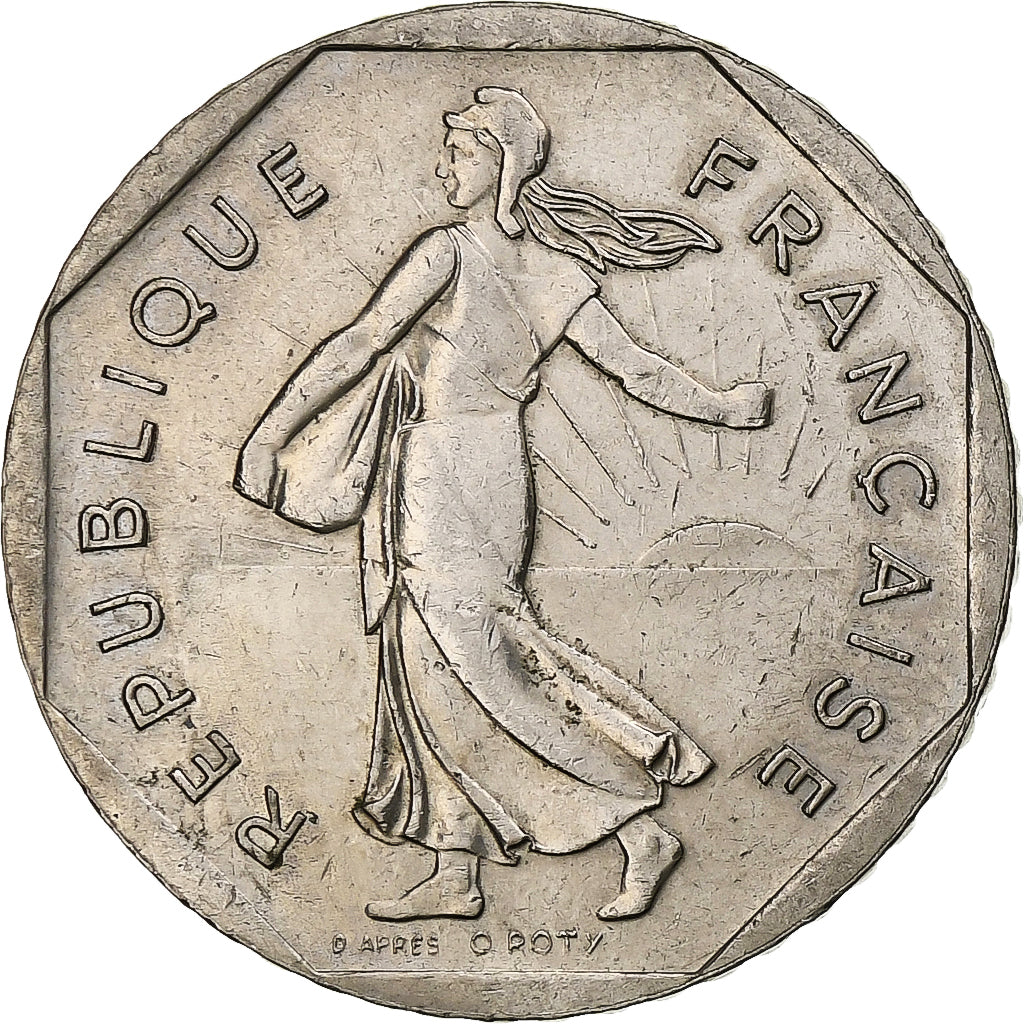 France, 2 Francs, Semeuse, 2000, Paris, Nickel, MS(60-62), Gadoury:547