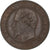 França, Napoleon III, 10 Centimes, 1855, Lyon, Bronze, AU(55-58)