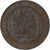 França, Napoleon III, 10 Centimes, 1855, Lyon, Bronze, AU(55-58)