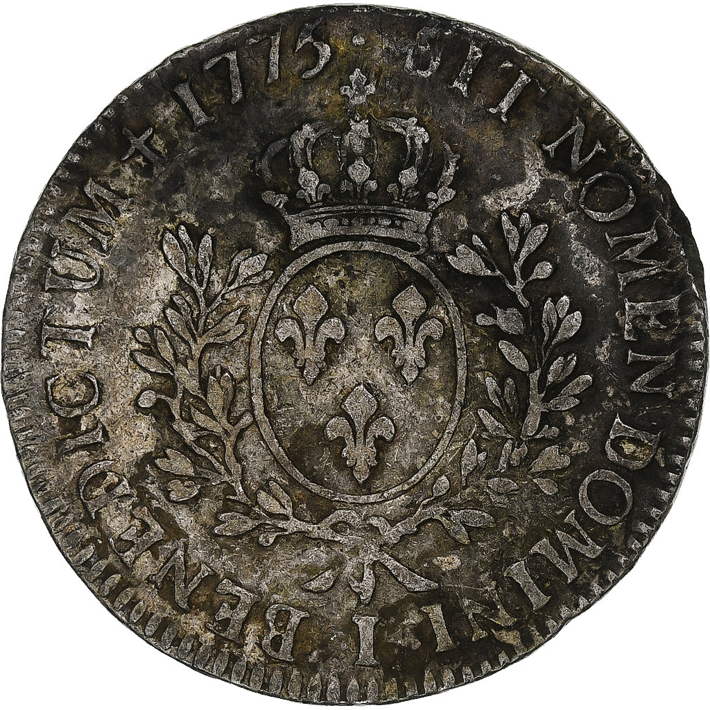 France, Louis XVI, Ecu aux branches d'olivier, 1775, Limoges, Silver, VF(20-25)