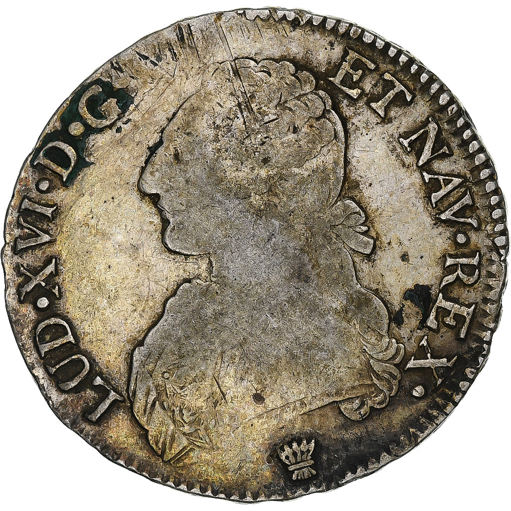 Francia, Louis XVI, Ecu aux branches d'olivier, 1784, Limoges, Argento, B+