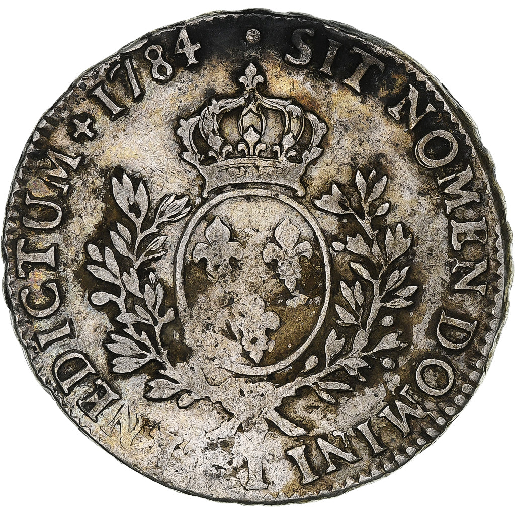 Francia, Louis XVI, Ecu aux branches d'olivier, 1784, Limoges, Argento, B+