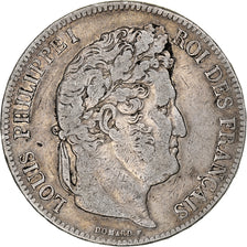 France, Louis-Philippe, 5 Francs, 1835, La Rochelle, Silver, VF(20-25)