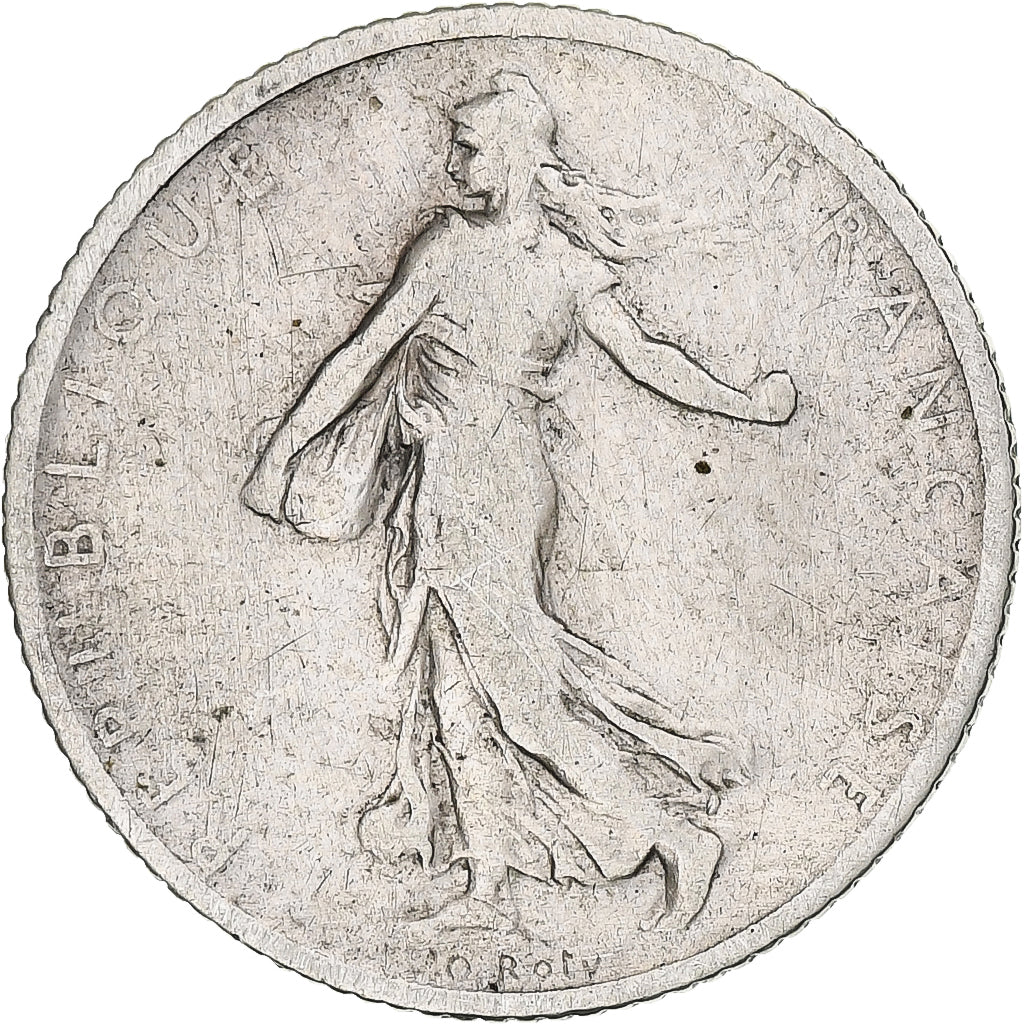França, 1 Franc, Semeuse, 1900, Paris, Muito, Prata, F(12-15), Gadoury:467
