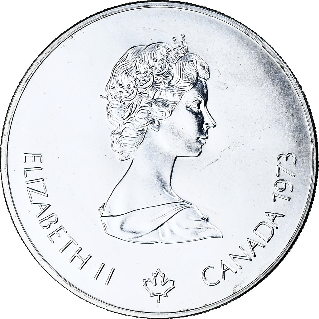 Canada, 5 Dollars, Montréal XXI Olympiade, 1973, Ottawa, Silver, MS(64)