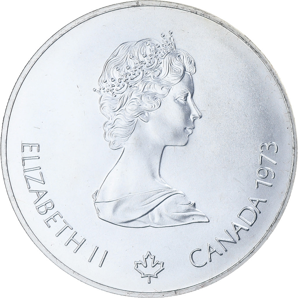 Canada, 5 Dollars, Montréal XXI Olympiade, 1973, Ottawa, Silver, MS(65-70)