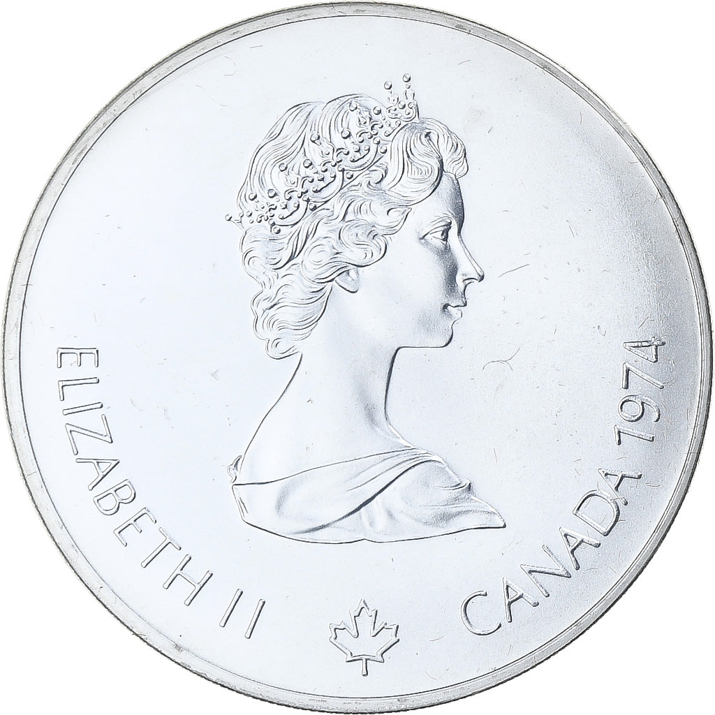 Canada, 5 Dollars, Montréal XXI Olympiade, 1974, Ottawa, Silver, MS(65-70)