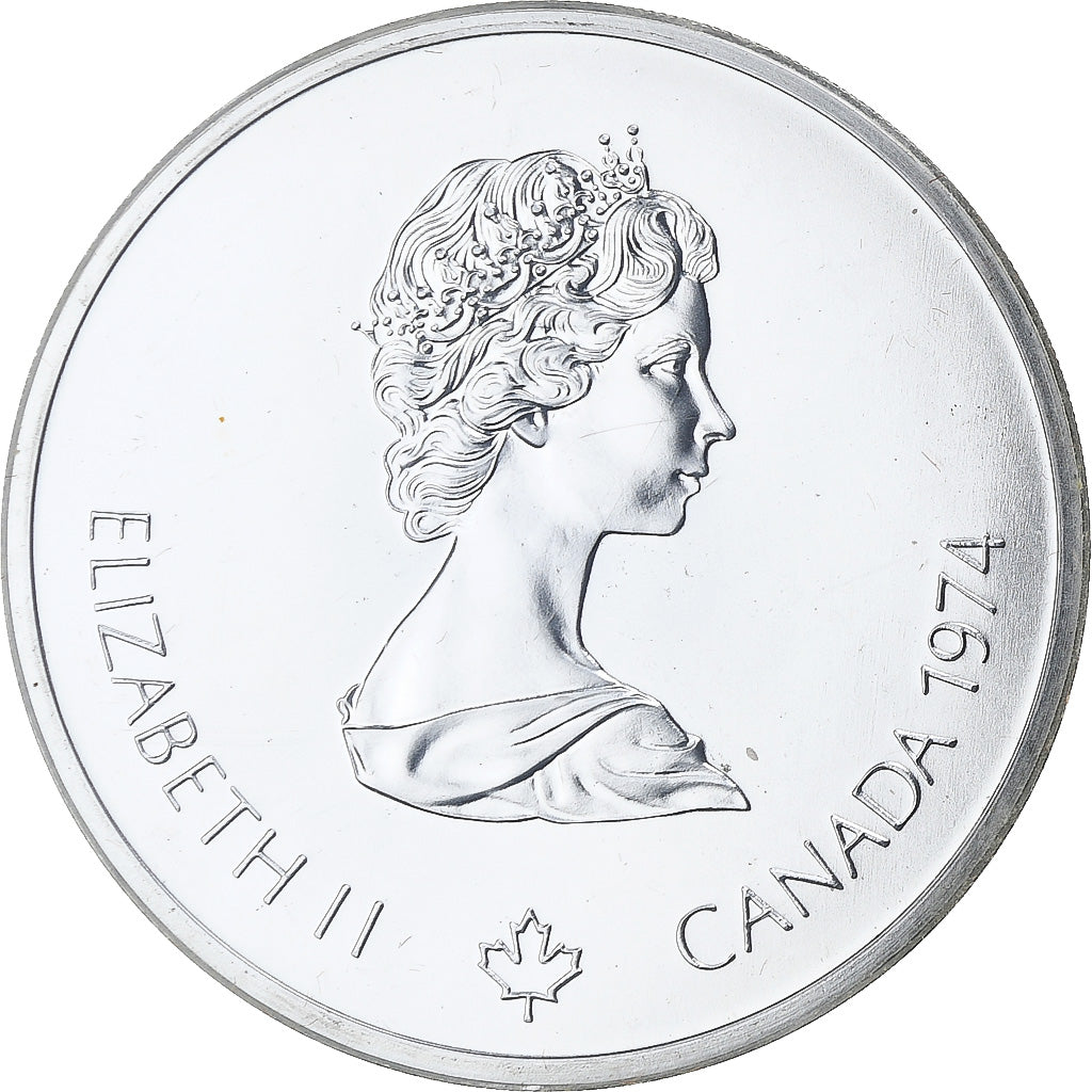 Canada, 10 Dollars, Montréal XXI Olympiade, 1974, Ottawa, Argento, FDC