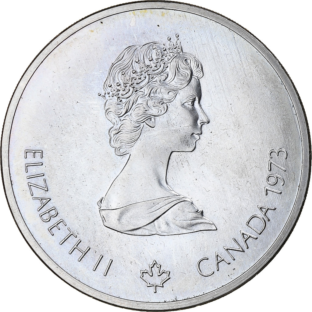 Canada, 10 Dollars, Montréal XXI Olympiade, 1973, Ottawa, Silver, MS(63)