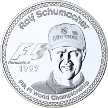 Frankrijk, 25 Euro, F1 Pilots, Ralf Schumacher, 1997, Zilver, Proof, FDC