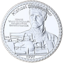 France, 25 Euro, F1 Pilots, Michael Schumacher, 1997, Argent, BE, FDC