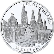 Liberia, 20 Dollars, Deutschland, 2001, Proof, Silver, MS(65-70)